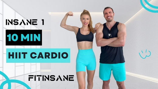 10-Day HIIT Cardio Challenge video series – quick 10-minute daily workouts for fat burning, improved endurance, and boosted energy.