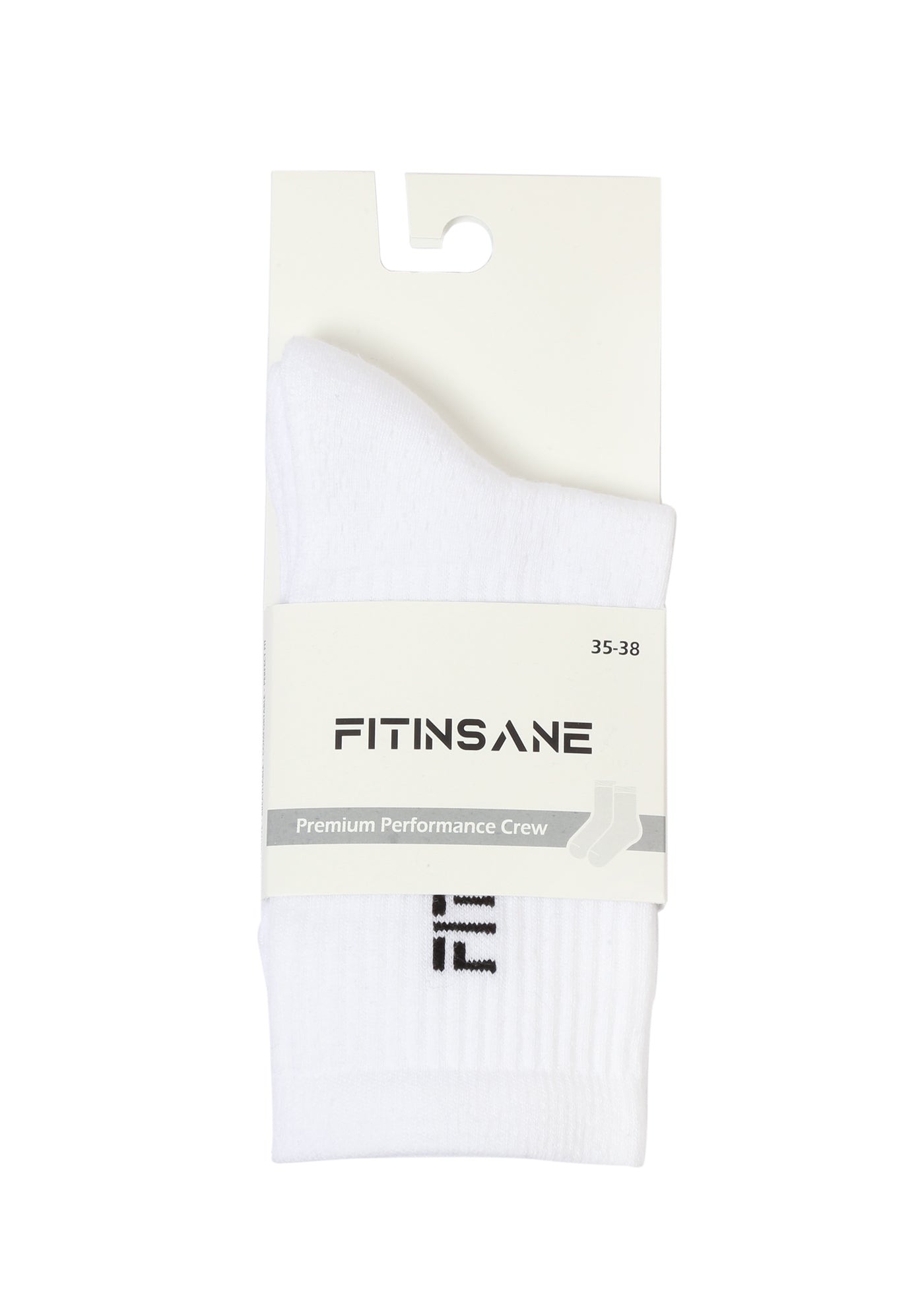 Fitinsane Beyaz Spor Çorap 35-38 numara – paketli ürün görseli