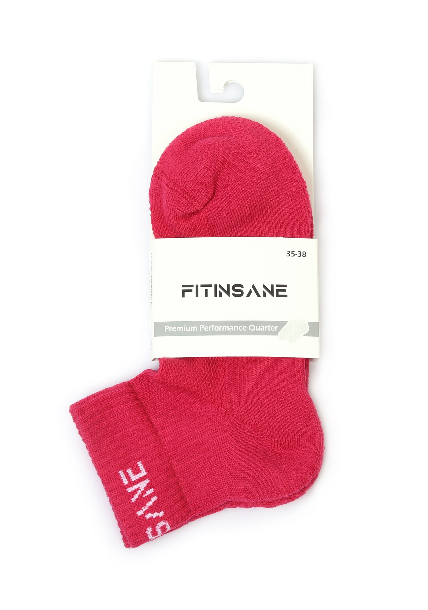 Premium Performance Quarter Trainer Sports Socks 3-Pack (Blue-Pink-Orange)