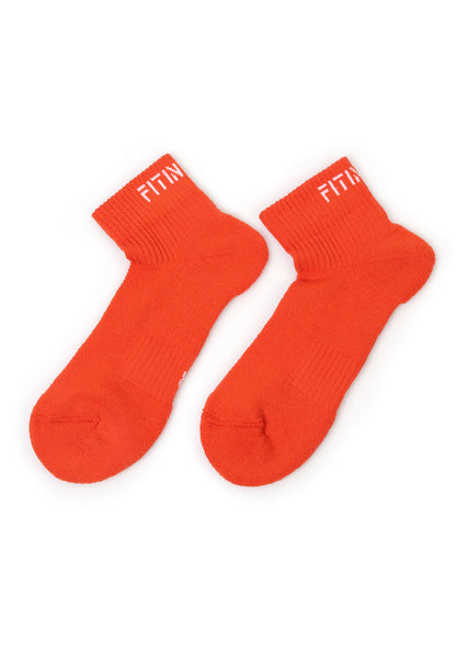 Premium Performance Quarter Sports Socks - Orange