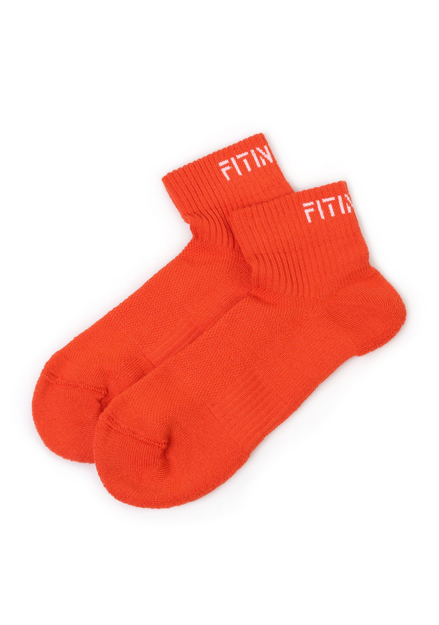 Premium Performance Quarter Trainer Sports Socks 2-Pack (Blue-Orange)