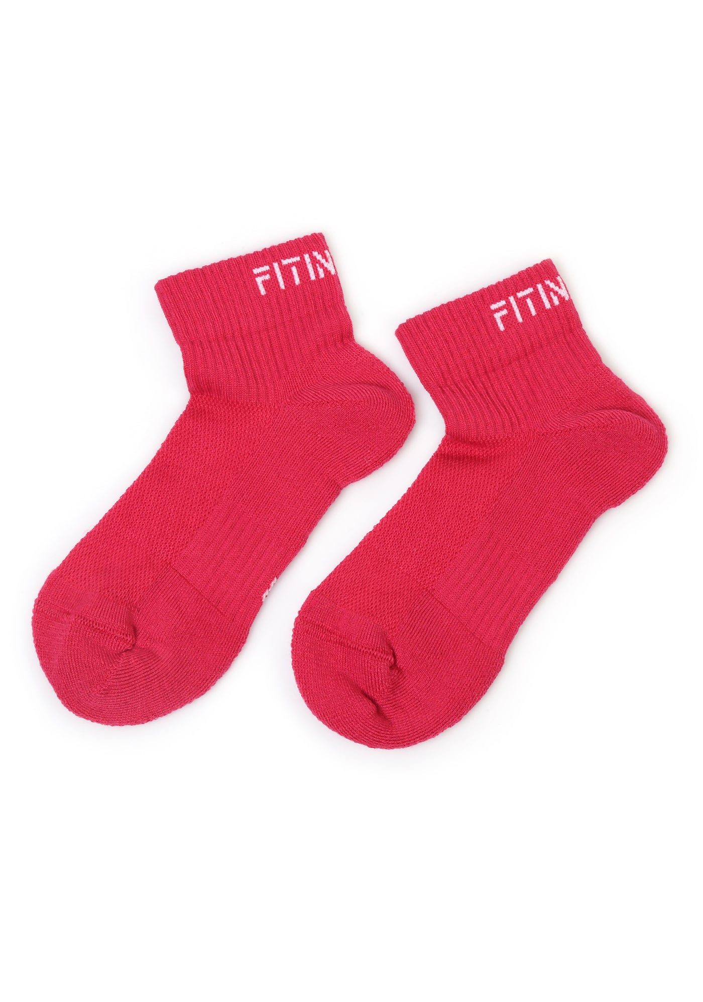 Premium Performance Quarter Trainer Sports Socks 2-Pack (Blue-Pink)