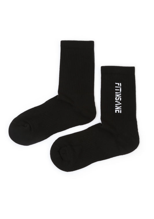 Premium Performance Crew Unisex Sports Socks - Black