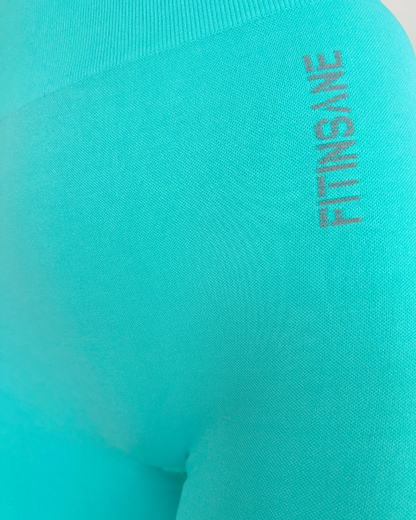 High-Waist Seamless Sculpting Leggings - Mint | Stretchy & Body-Shaping