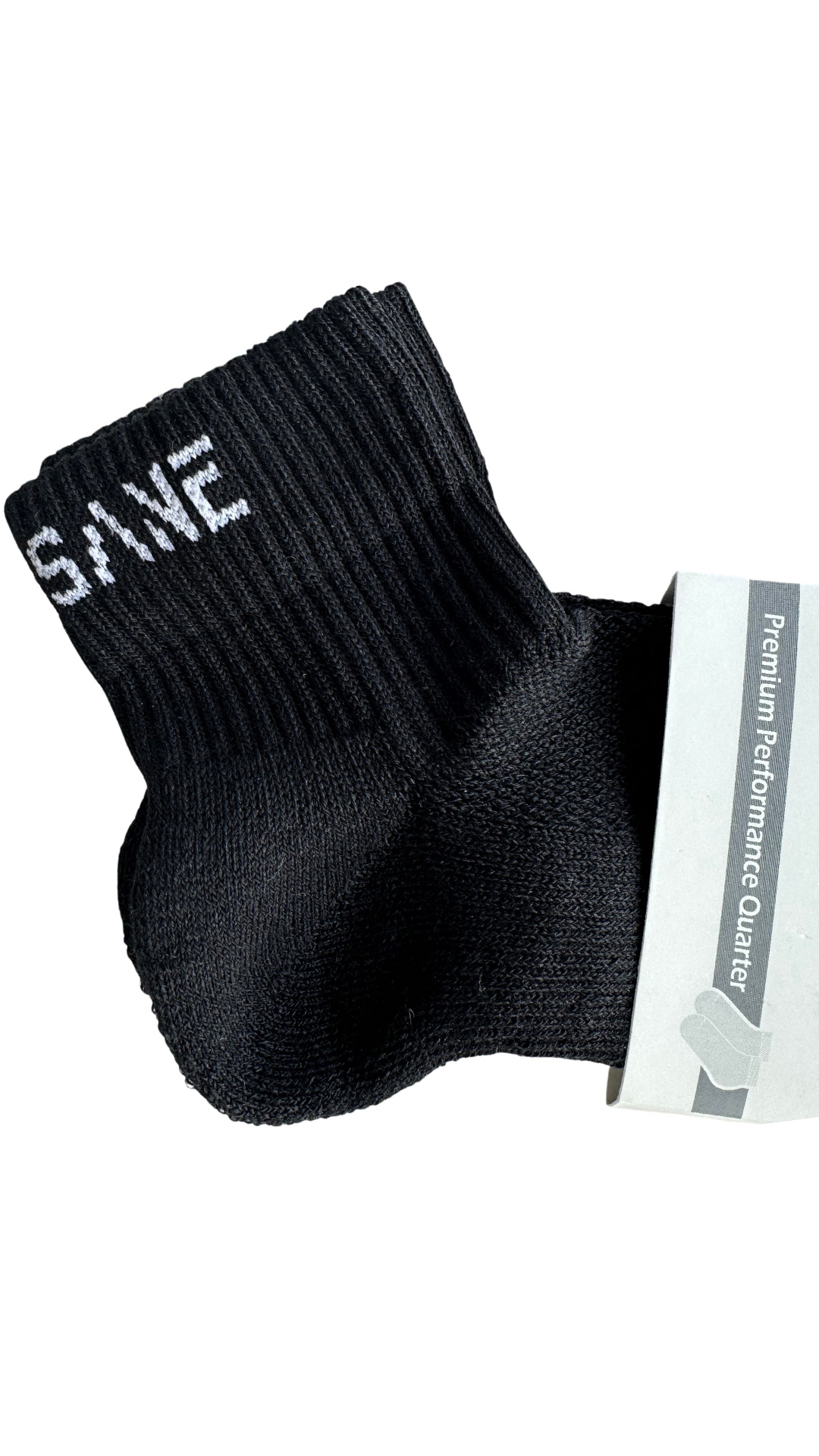 Premium Performance Quarter Sports Socks - Black