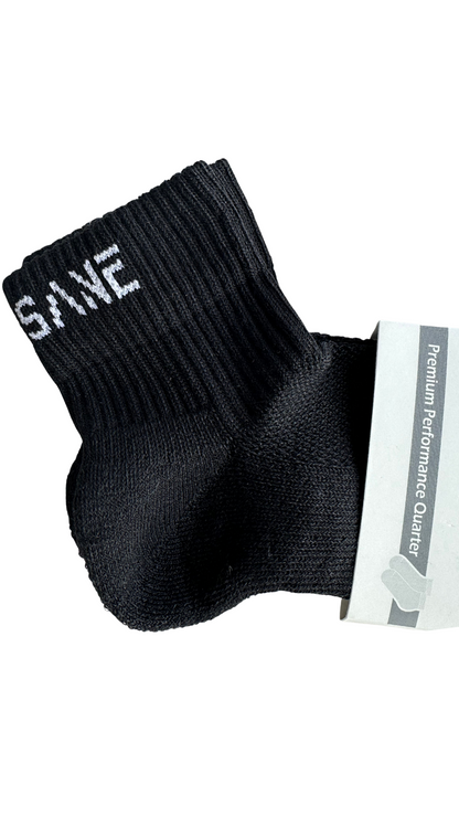 Premium Performance Quarter Sports Socks - Black