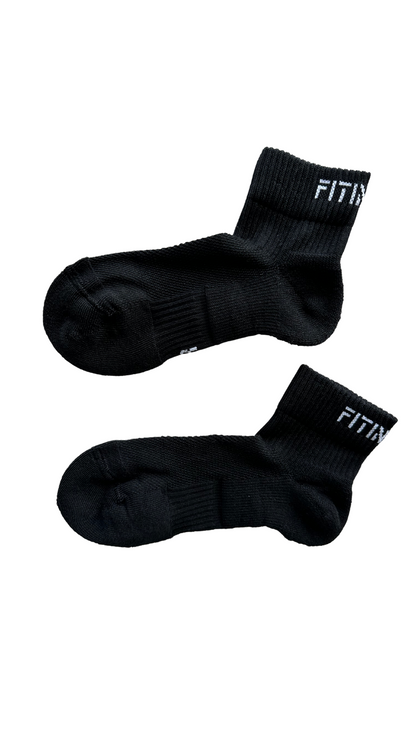Premium Performance Quarter Sports Socks - Black